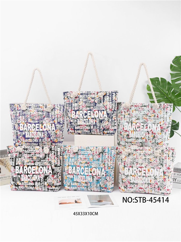 Bolso tote barcelona estampado