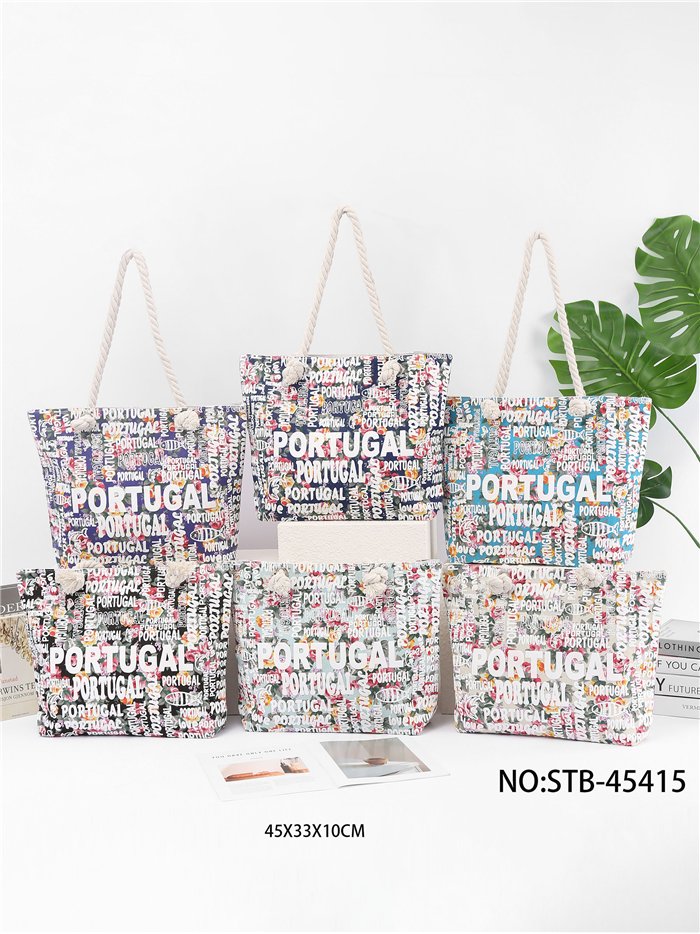 Bolso tote portugal estampado