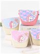 Sac bandoulière licorne en raphia pour enfant avec sequins