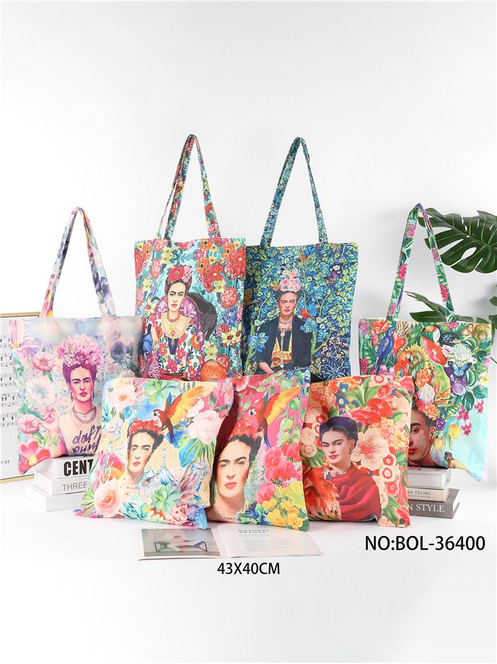 Borsa tote Frida con stampa floreale