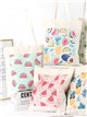 Bolso tote estampado frutas