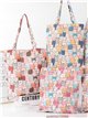 Bolso tote estampado gatos de colores