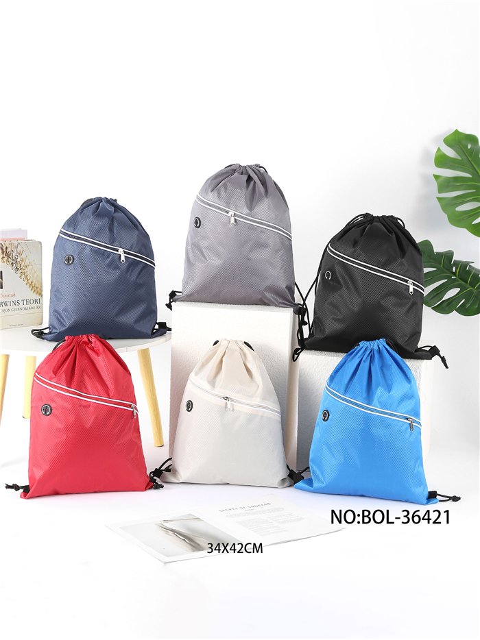 Mochila saco deportiva con cremallera diagonal