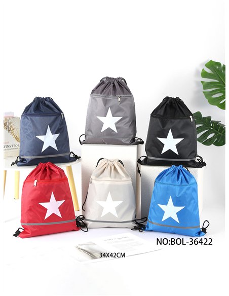 Mochila saco deportiva estrella