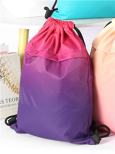 Mochila saco degradada multicolor