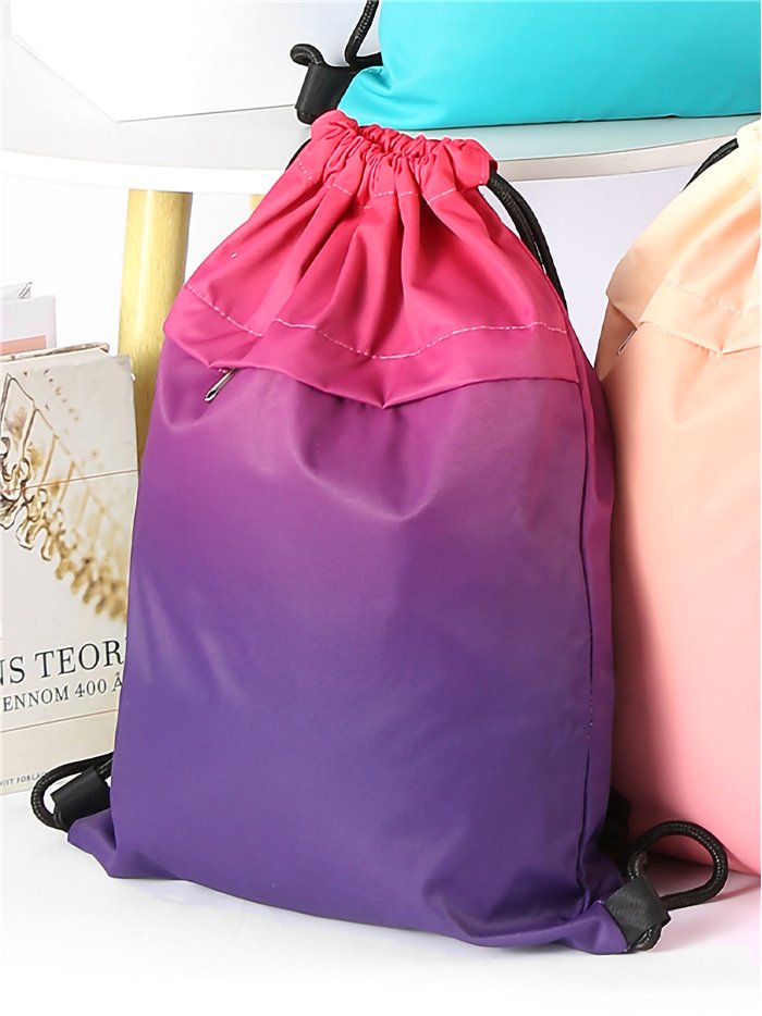 Mochila saco degradada multicolor