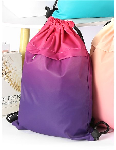 Mochila saco degradada multicolor