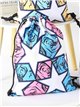 Mochila saco pop art con estrellas