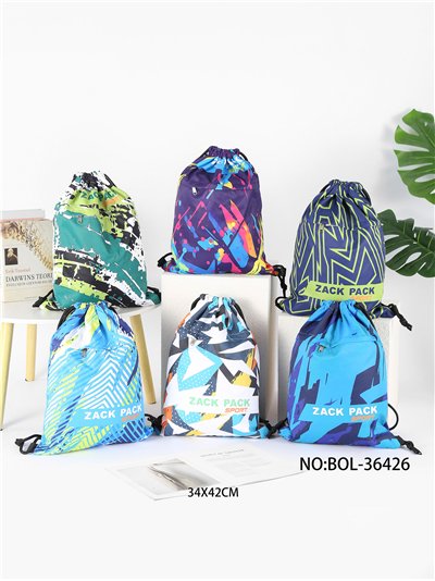 Mochila saco estampado sport 2
