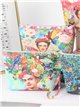 Neceser canvas estampado frida floral