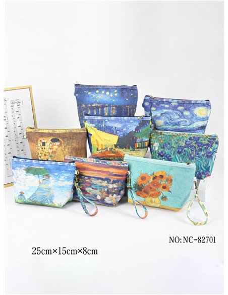 Neceser canvas estampado artístico