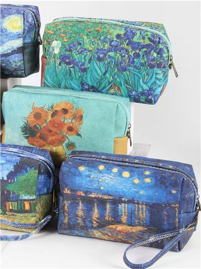 Estuche canvas estampado artístico