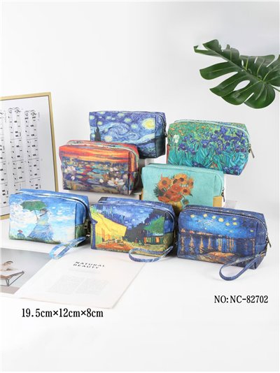 Estuche canvas estampado artístico 2