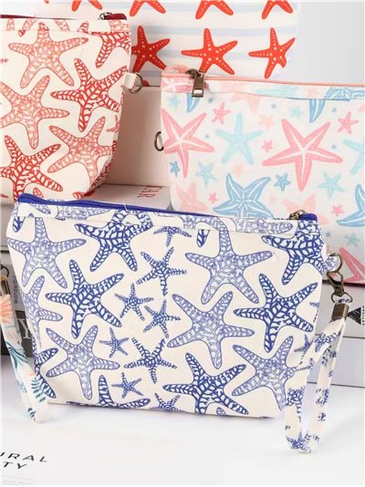 Neceser canvas estampado estrellas de mar