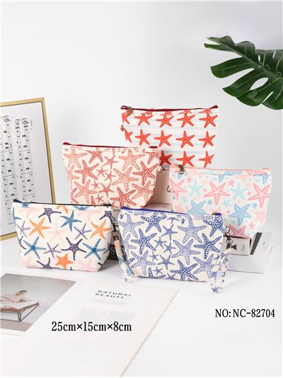 Neceser canvas estampado estrellas de mar 2