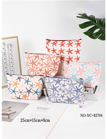 Neceser canvas estampado estrellas de mar
