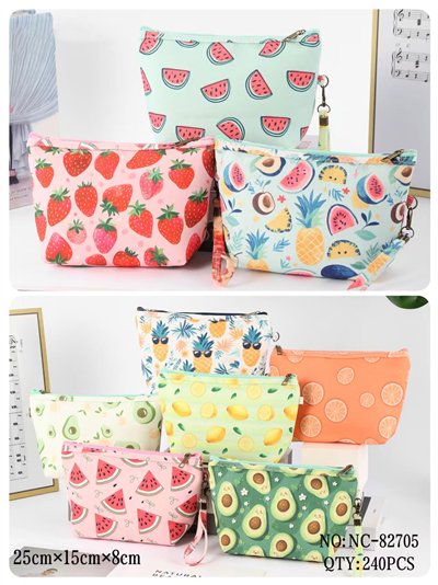 Neceser canvas estampado frutas frescas 2