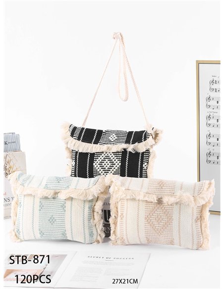 Bolso bandolera boho con flecos