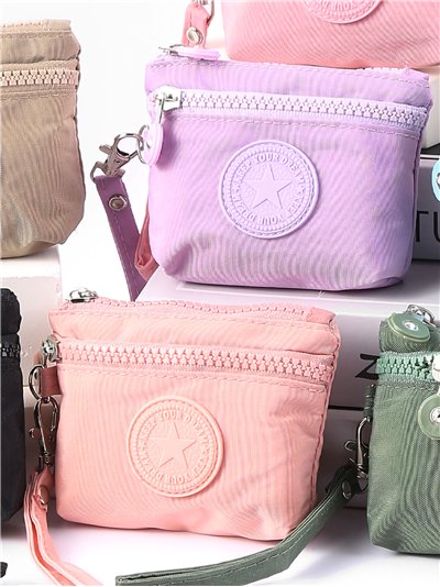 Multi pocket nylon coin purse