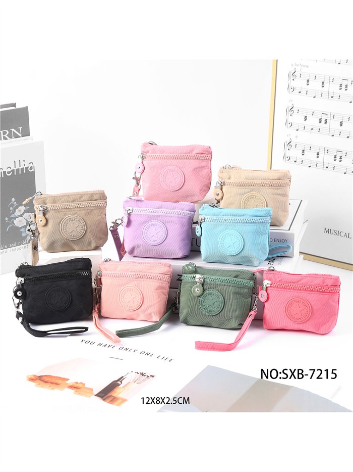 Multi pocket nylon coin purse