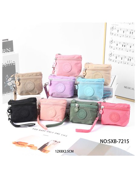 Multi pocket nylon coin purse