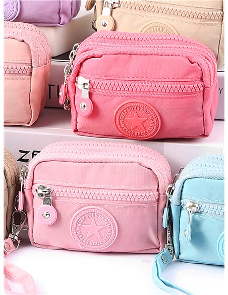 Monedero estrella multi bolsillo de nylon