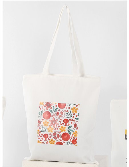 sac fourre-tout imprimé fruits d'été