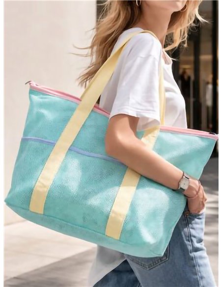 Bolso de playa de malla extra grande