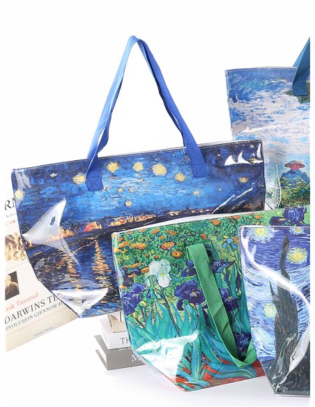 Bolso de playa vinilo estampado artístico