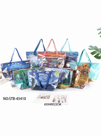 Bolso de playa vinilo estampado artístico 2