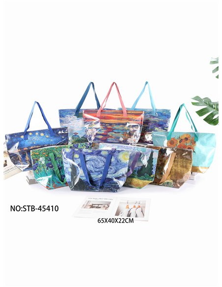 Bolso de playa vinilo estampado artístico