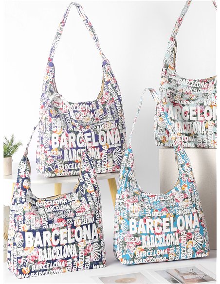 Bolso hobo estampado barcelona