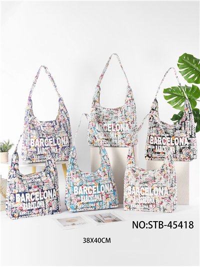 Bolso hobo estampado barcelona 2