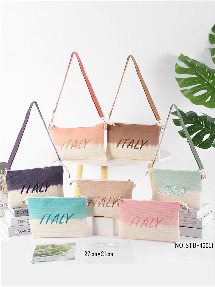 Bolso bandolera italia degradado