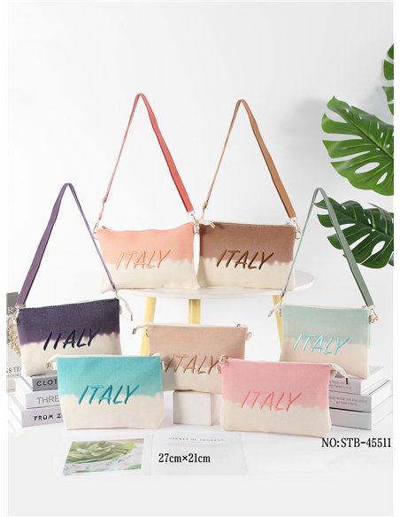 Bolso bandolera italia degradado