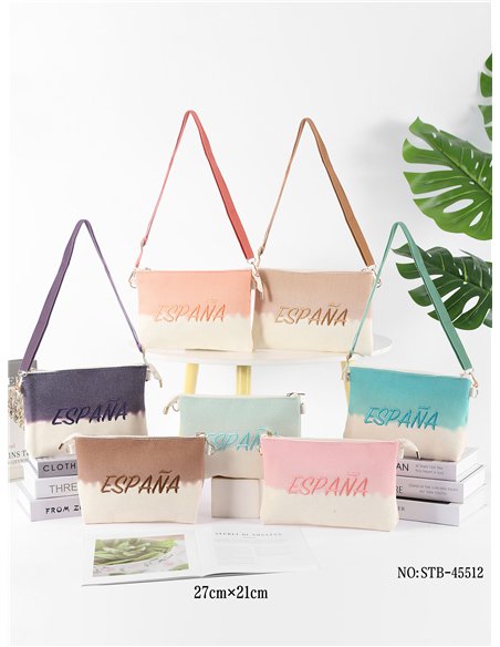 Bolso bandolera españa degradado