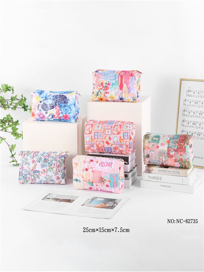 Neceser acolchado tropical aloha