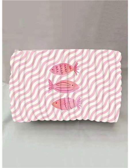 Neceser acolchado estampado marino pastel