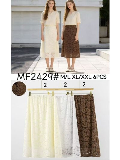 jupe midi en dentelle 2