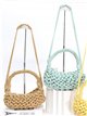 Bolso baguette macramé