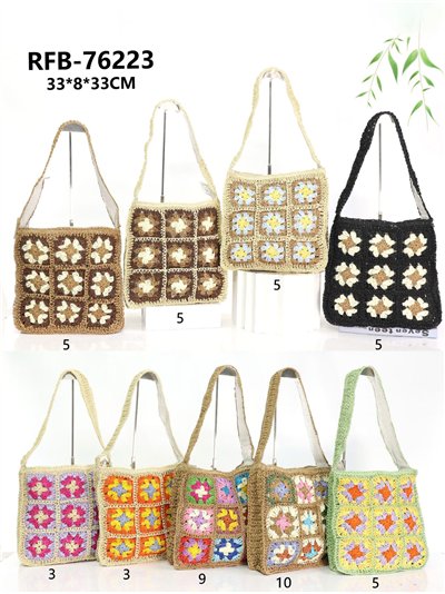 Bolso de hombro crochet granny square 2