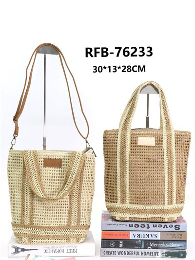 Zweifarbige, durchbrochene Tragetasche 2