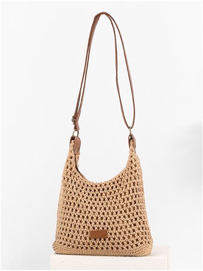 Bolso bandolera crochet calado