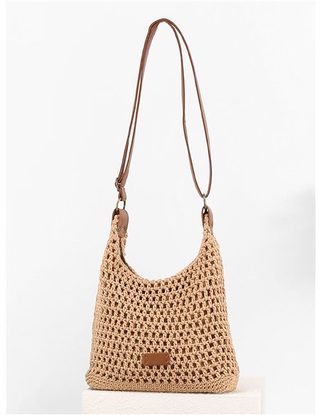 Bolso bandolera crochet calado