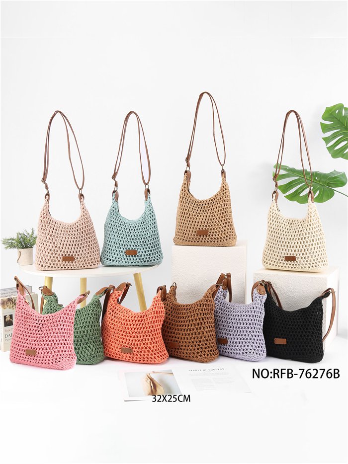 Bolso bandolera crochet calado