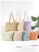 sac fourre-tout fleuri au crochet