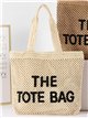 Bolso shopper texto de crochet