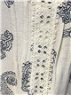 Top effetto lino con stampa paisley