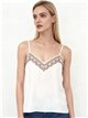 Haut en dentelle brodée style bohème