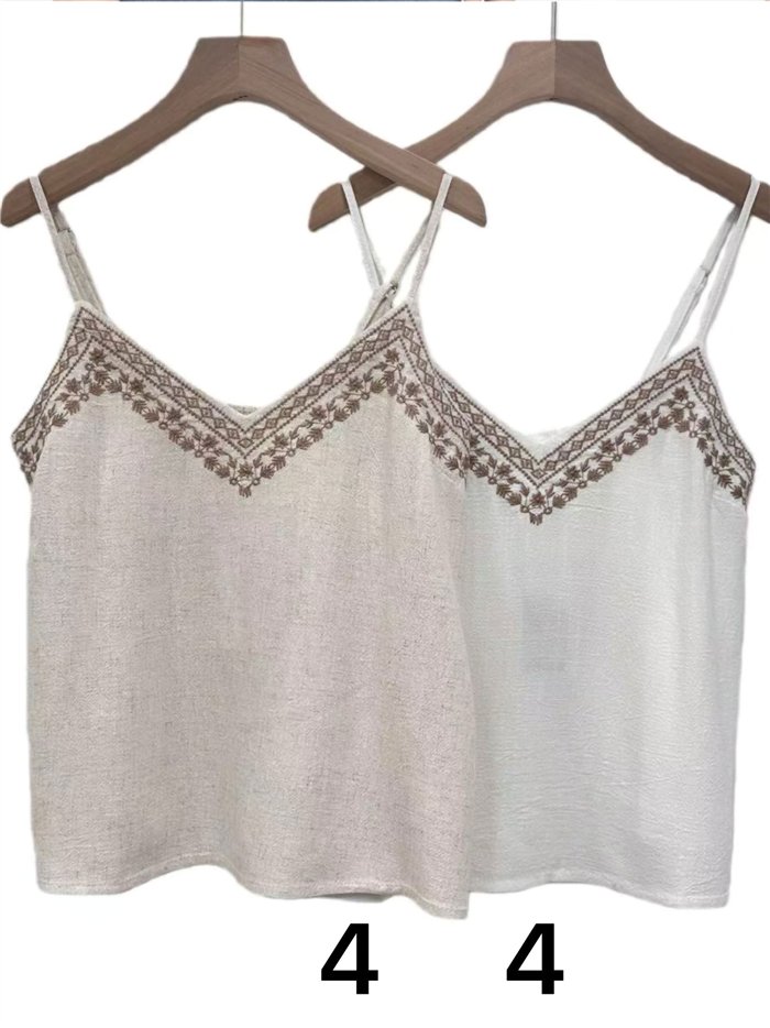 Haut en dentelle brodée style bohème